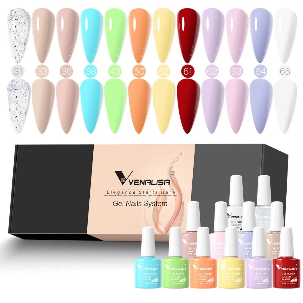 Venalisa H437 set 12 smalti semipermanenti 7,5ml coprente
