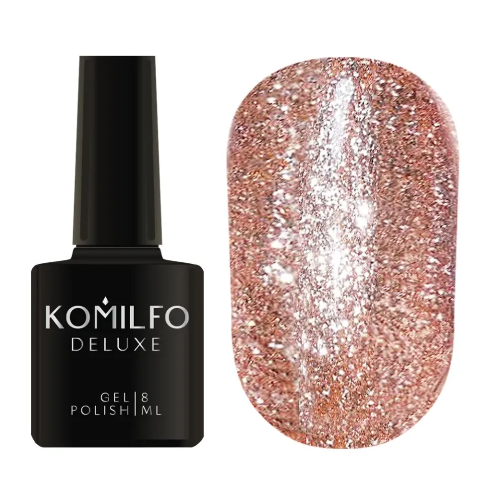Komilfo Liquid Glam Gel LGG005 gel glitter rosa 8 ml
