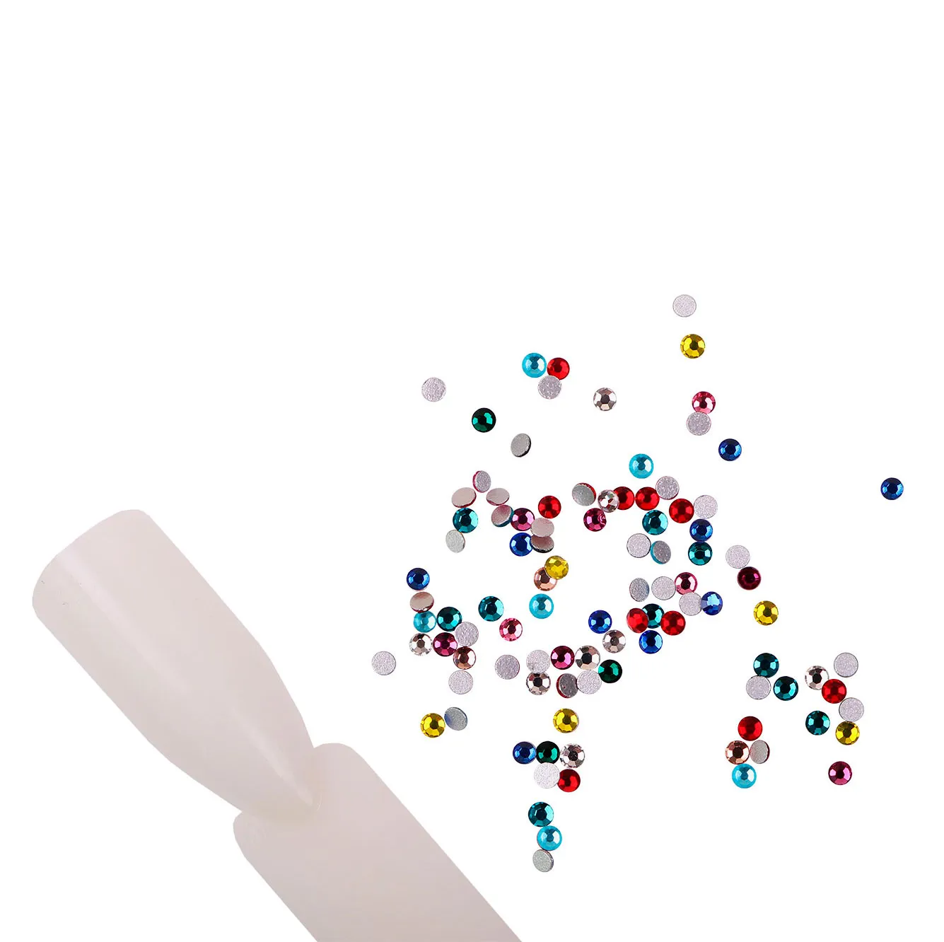 Komilfo strass mix decorazione unghie 100 pz multicolor