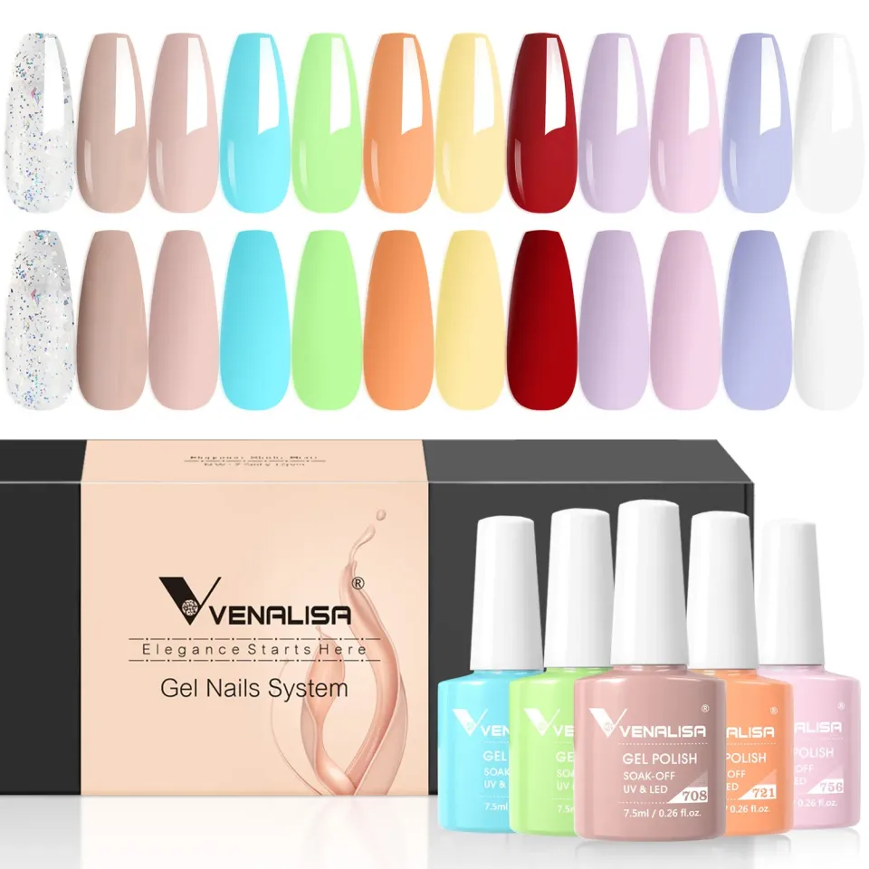 Venalisa H437 set 12 smalti semipermanenti 7,5ml coprente