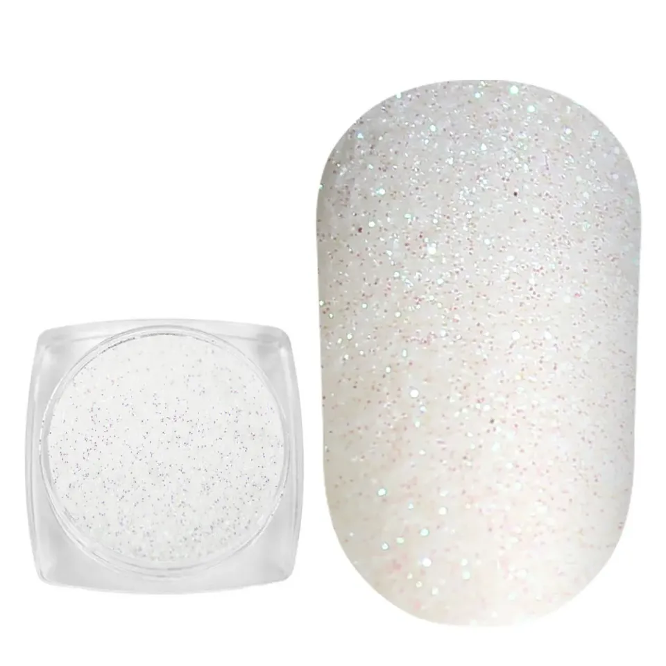 Komilfo Glitter 030 decorazioni unghie 2,5 g verde chiaro 0,1 mm