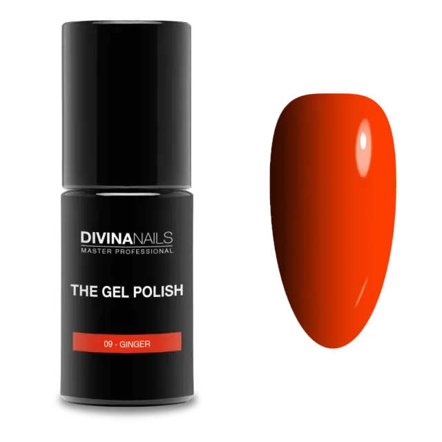 Diva Nails The Gel Polish 09 Ginger semipermanente 8ml fluo