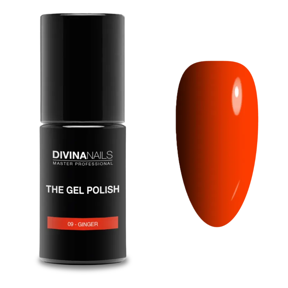 Diva Nails The Gel Polish 09 Ginger semipermanente 8ml fluo