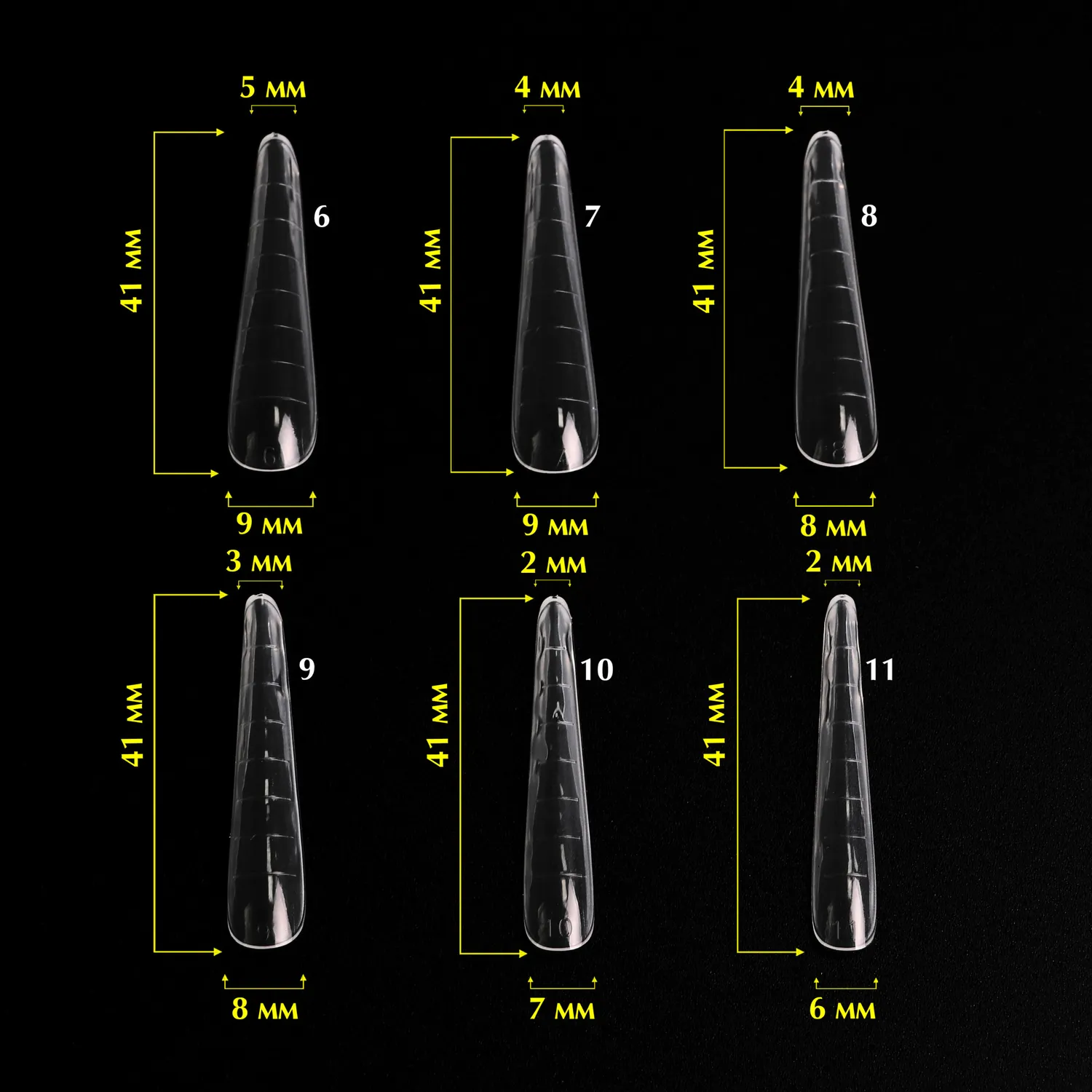 Komilfo Top Nail Forms Modern dual form mandorla 120 pz