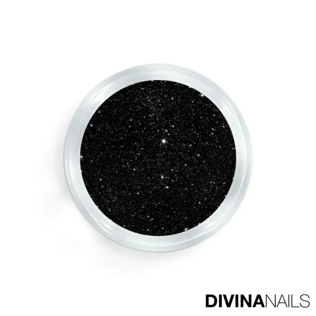 Diva Nails Crystal Holo Black polvere glitter 2g nero olografico