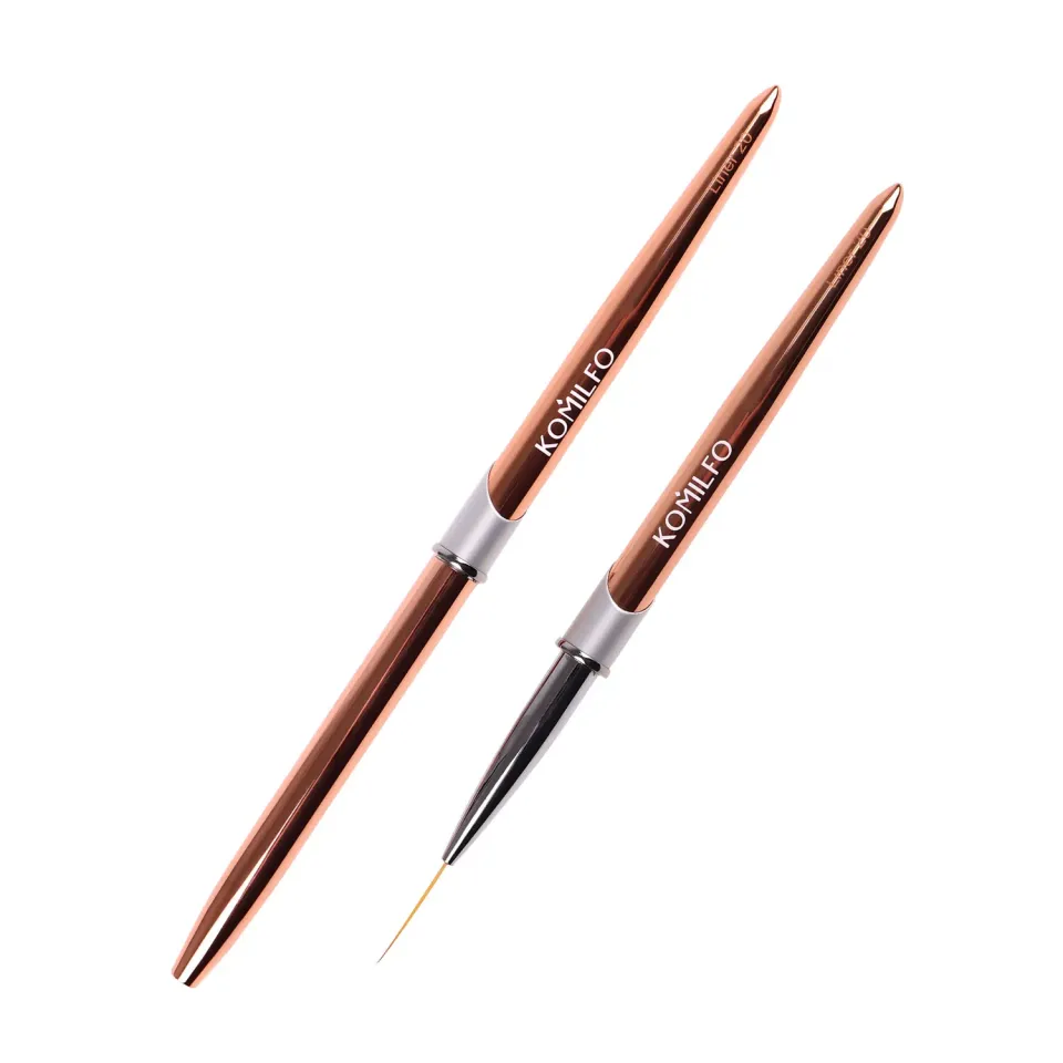 Komilfo Rose Gold Liner 20 pennello nail art nylon sottile