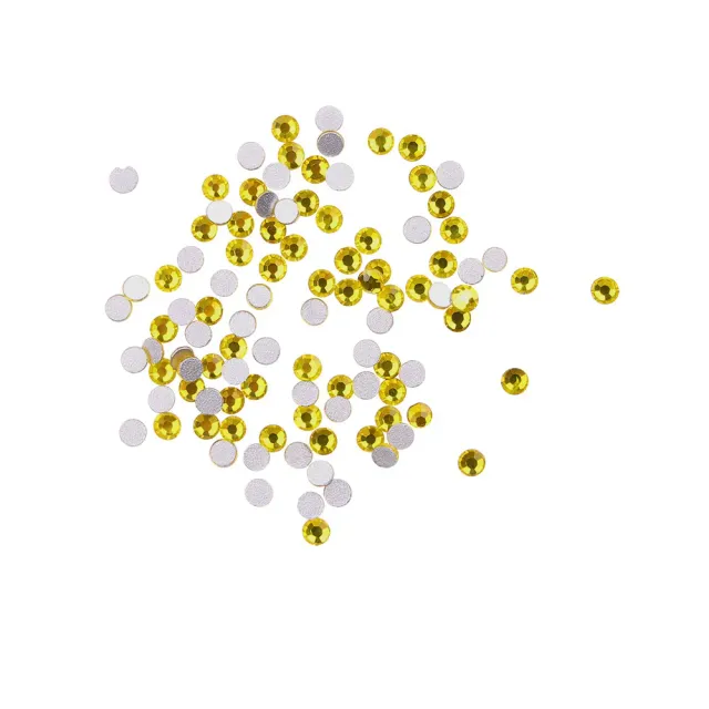 Komilfo strass Citrine misura 5 100 pz giallo brillante