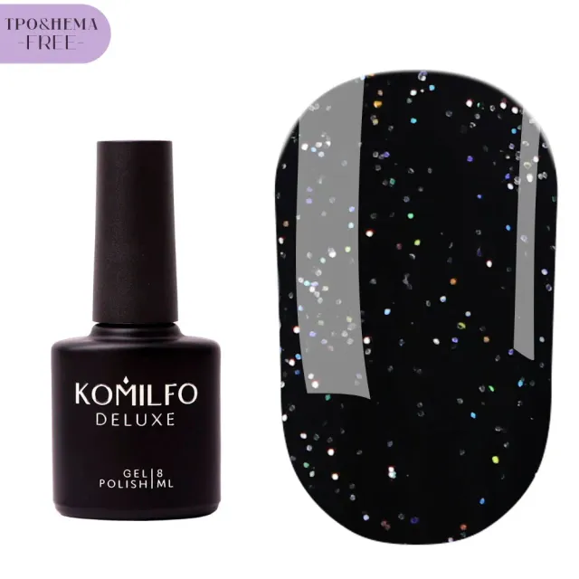Komilfo No Wipe Holographic Top top unghie 8 ml olografico