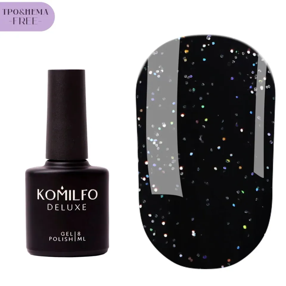 Komilfo No Wipe Holographic Top top unghie 8 ml olografico