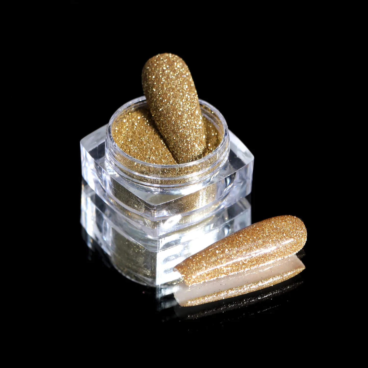Komilfo Spangles 112 glitter unghie 2,5 g oro brillante