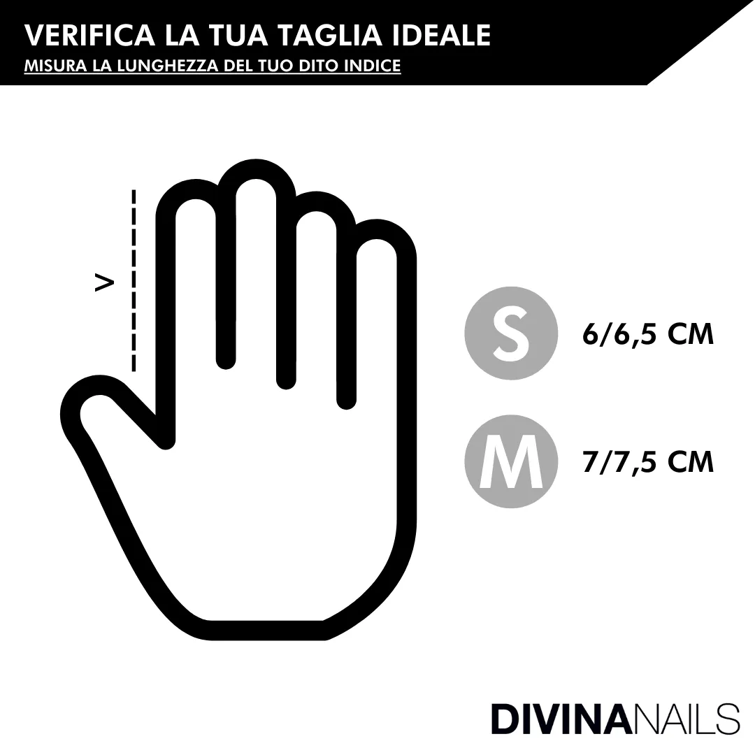Diva Nails guanti nitrile neri 100 pezzi taglia S