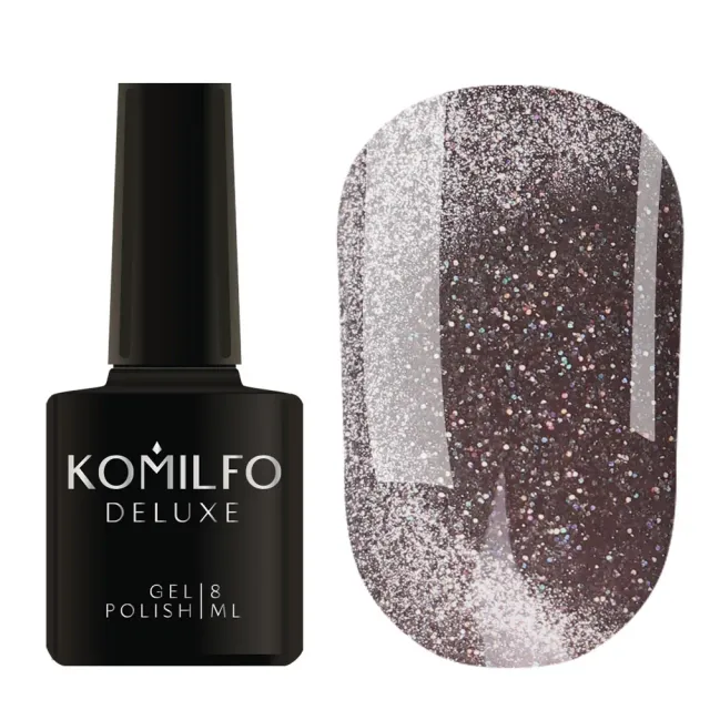 Komilfo Luminous Cat Eye 003 smalto magnetico 8 ml caffè