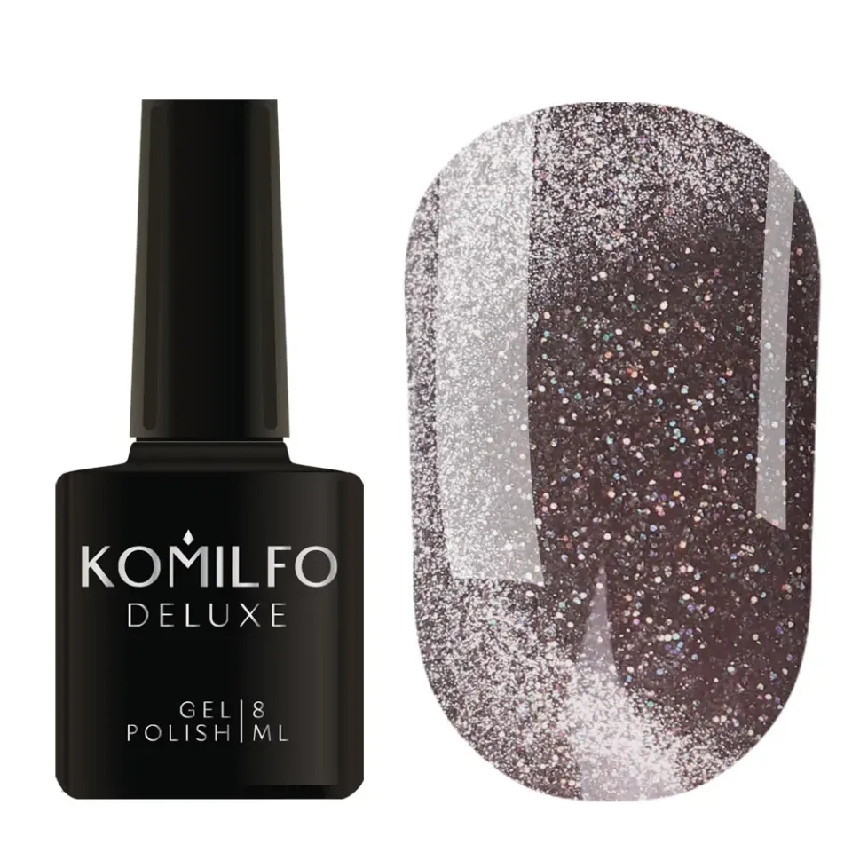 Komilfo Luminous Cat Eye 003 smalto magnetico 8 ml caffè