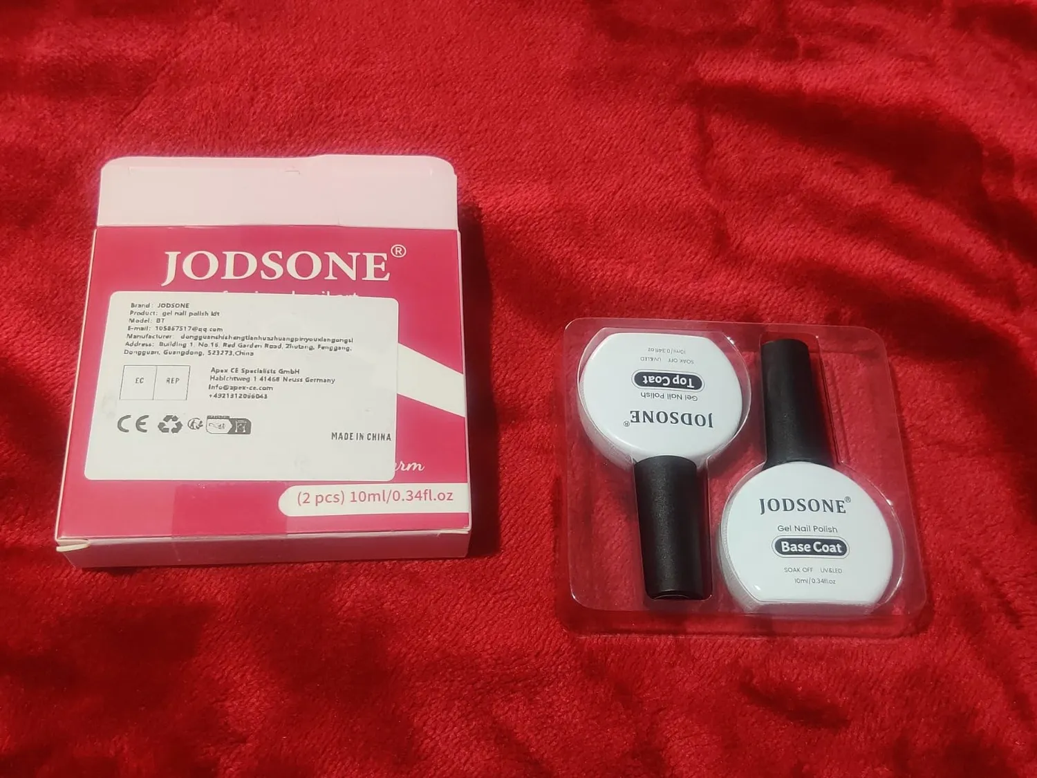 Jodsone Set Base e Top Coat Smalto Gel 2x10ml lucido