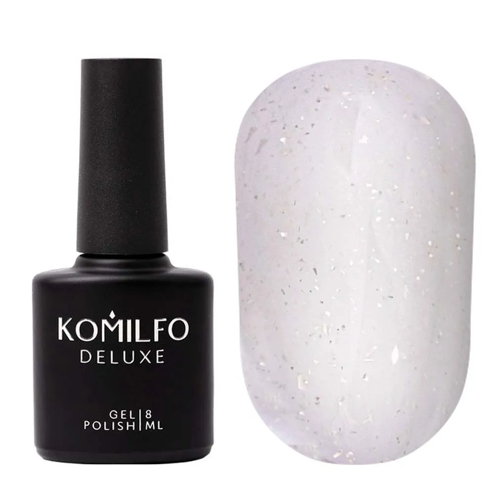 Komilfo Potal Base P001 base unghie bianca foglia oro 8 ml