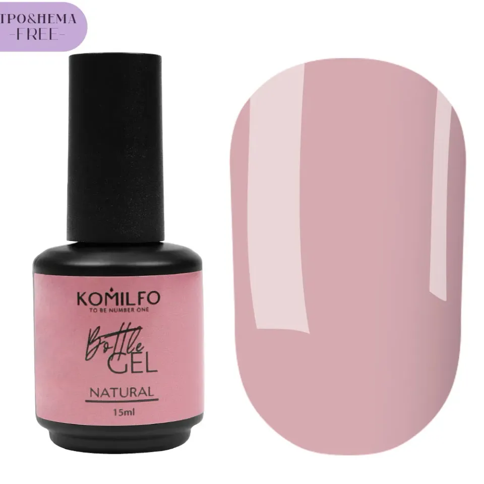 Komilfo Bottle Gel Natural gel unghie 15 ml rinforzante