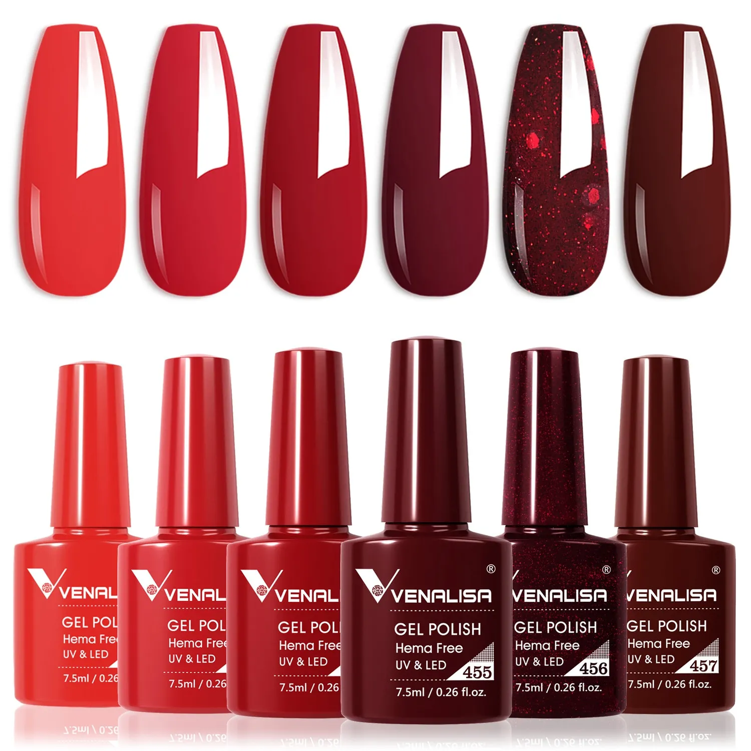 Venalisa Xmas Red 2205 smalto gel 6 pezzi rosso