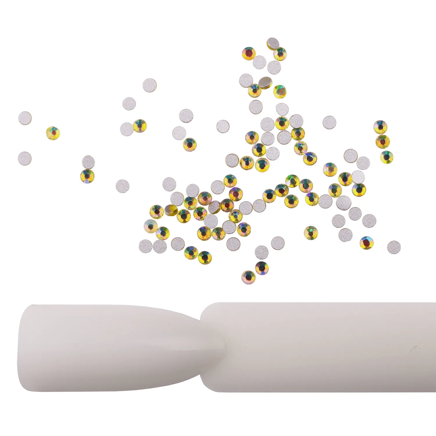 Komilfo Strass decorazioni unghie 100 pz Citrine misure 4