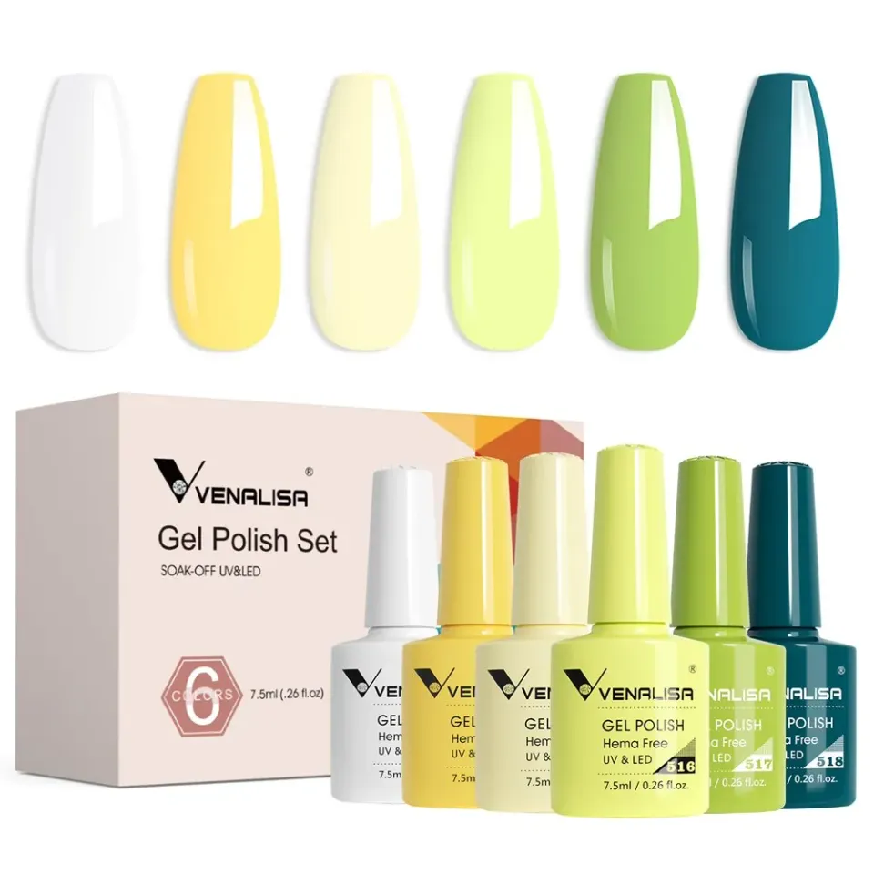 Venalisa Emerald Meadow kit smalto gel 6x7,5ml hema free
