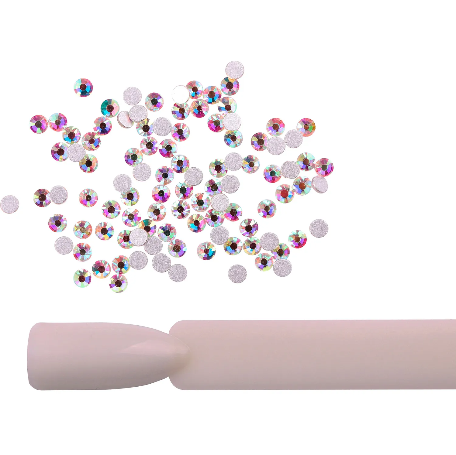 Komilfo Strass decorazione unghie Crystal AB 100 pz