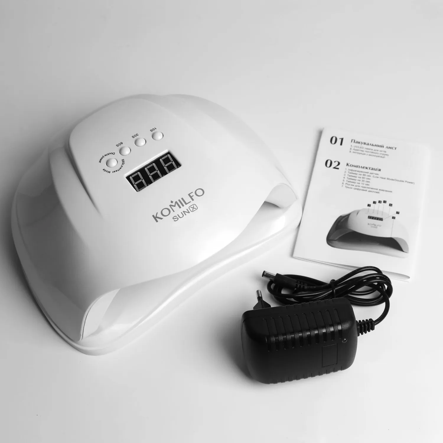 Komilfo SunX lampada unghie LED UV 54W bianca