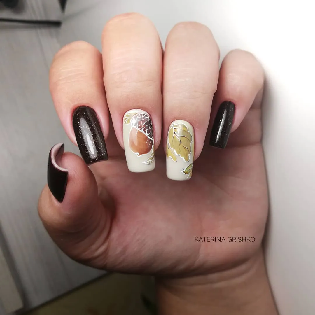 Komilfo Deluxe Series D299 smalto marrone glitter 8 ml