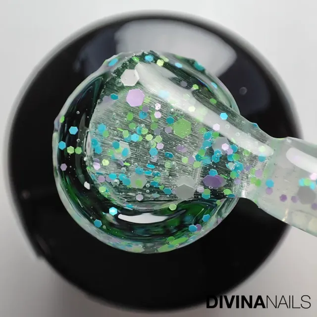 Diva Nails The Gel Polish 424 Lovely Flakes semipermanente 8ml glitter
