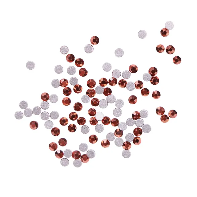 Komilfo Rose Gold strass unghie misura 5 confezione 100 pz