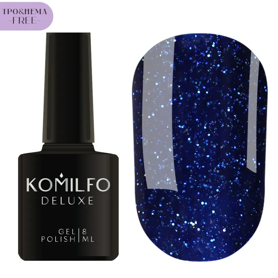 Komilfo Glitter G021 smalto semipermanente 8 ml HEMA TPO free