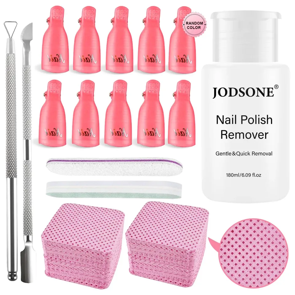 Jodsone solvente unghie senza acetone 180 ml kit rimozione