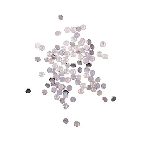 Komilfo Strass White Opal 8 strass unghie 100 pz bianco opale