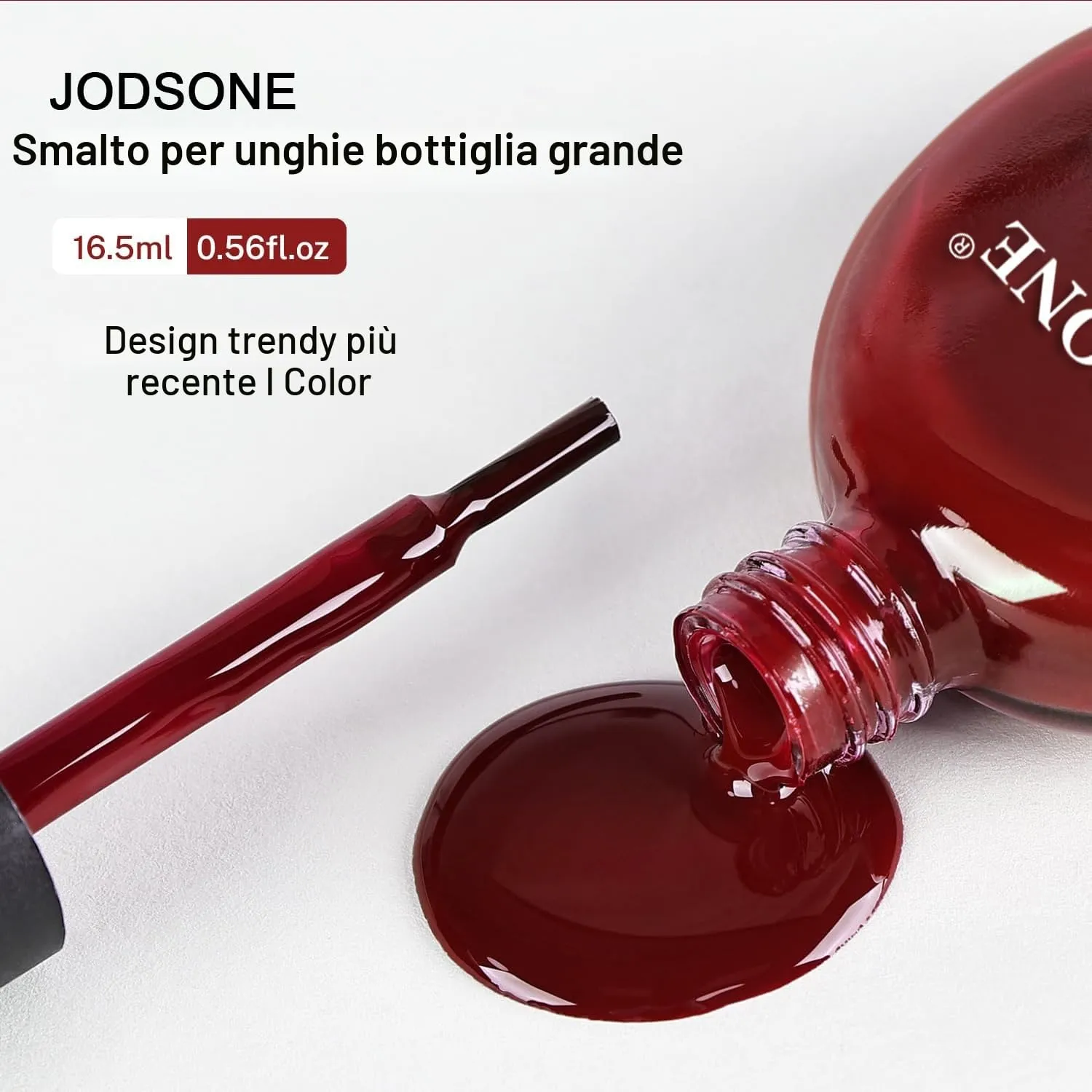 Jodsone smalto unghie rosso scuro 16,5 ml asciugatura rapida