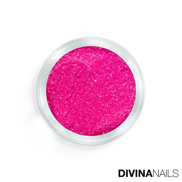 Diva Nails Crystal Holo Neon Pink glitter unghie 2g olografico
