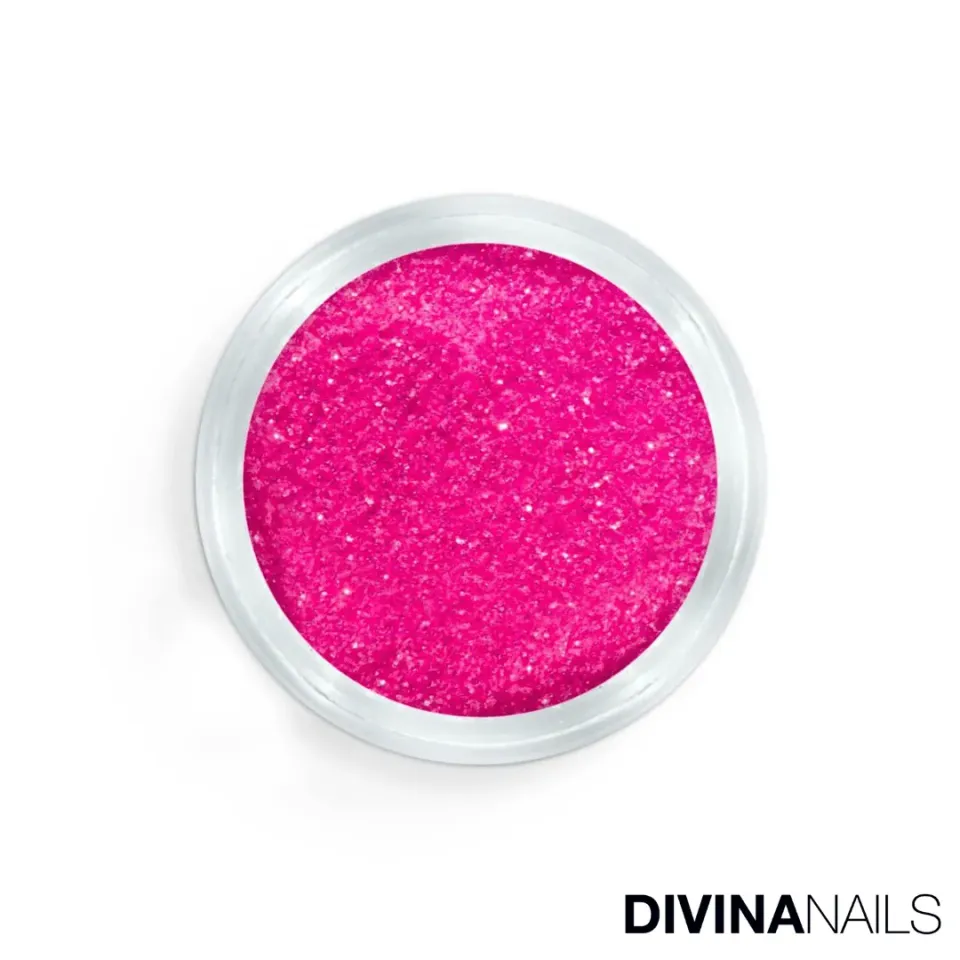 Diva Nails Crystal Holo Neon Pink glitter unghie 2g olografico