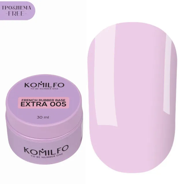 Komilfo French Rubber Base Extra 005 base french 30 ml HEMA/TPO free