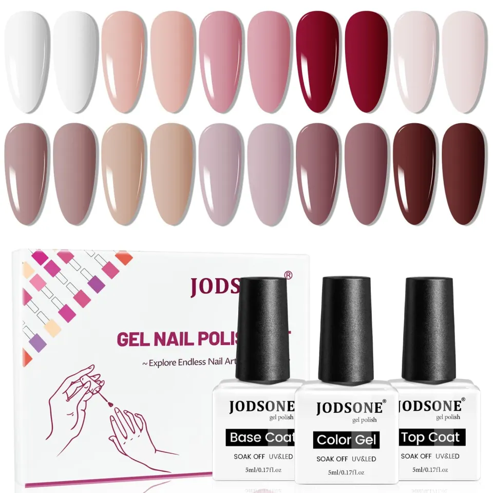 Jodsone Set Smalti Gel B33-38 10 colori base+top