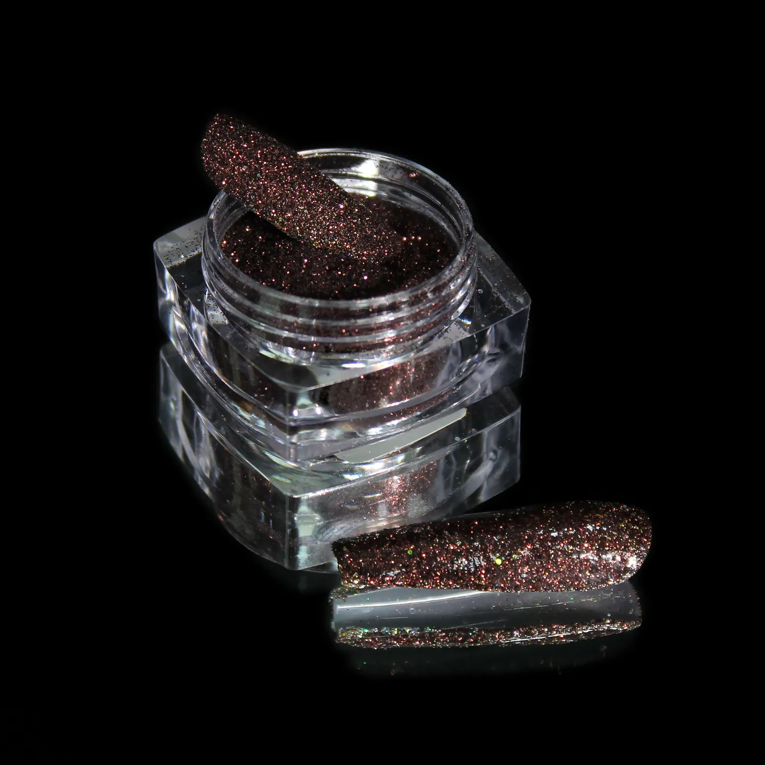 Komilfo Solvent Resistance 413 glitter unghie 2,5 g 0,1 mm