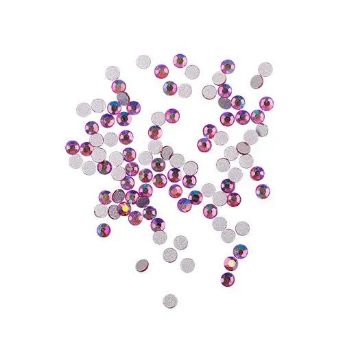 Komilfo strass unghie 100 pz rosa Rose AB misura 5