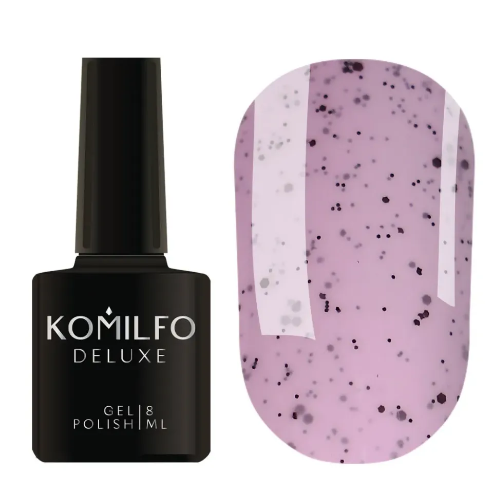 Komilfo Dragon Fruit DF003 smalto semipermanente rosa pois 8 ml puntinato