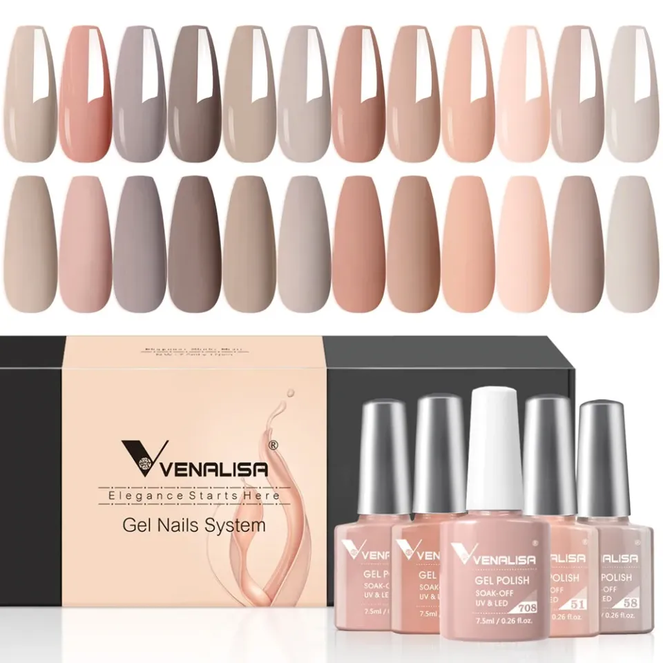 Venalisa Milky Coffee Z0515 smalto gel 12 pezzi nude
