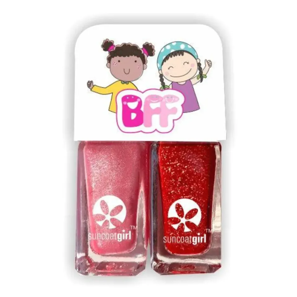 Suncoatgirl Beauties duo smalti bimbi 2x5 ml rosa rosso