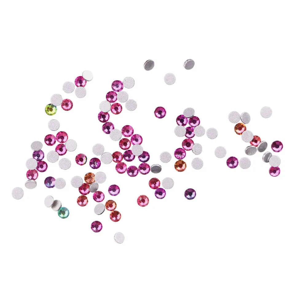 Komilfo Strass Rainbow Misura 8 Strass Unghie 100 pz
