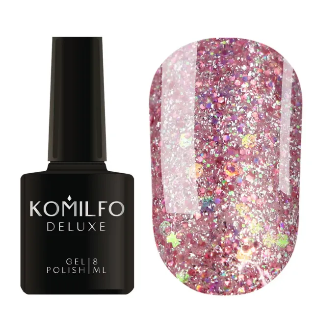 Komilfo Glow Attack 003 semipermanente rosa oro 8 ml olografico