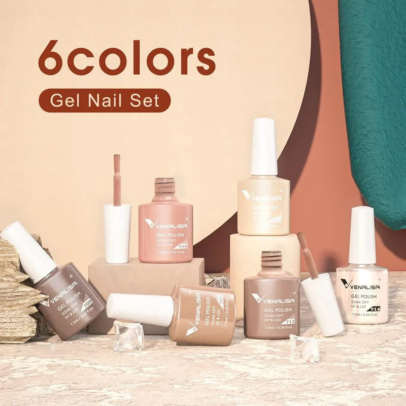 Venalisa Classic Nude Kit Smalto Gel 6x7,5ml Nude