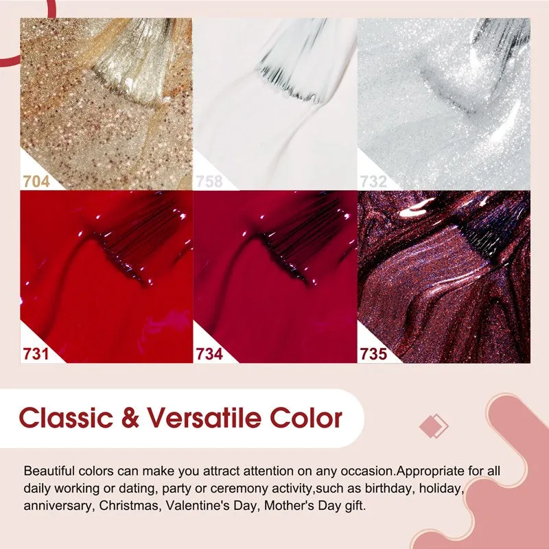 Venalisa Christmas Eve set smalti semipermanenti 6x7,5 ml