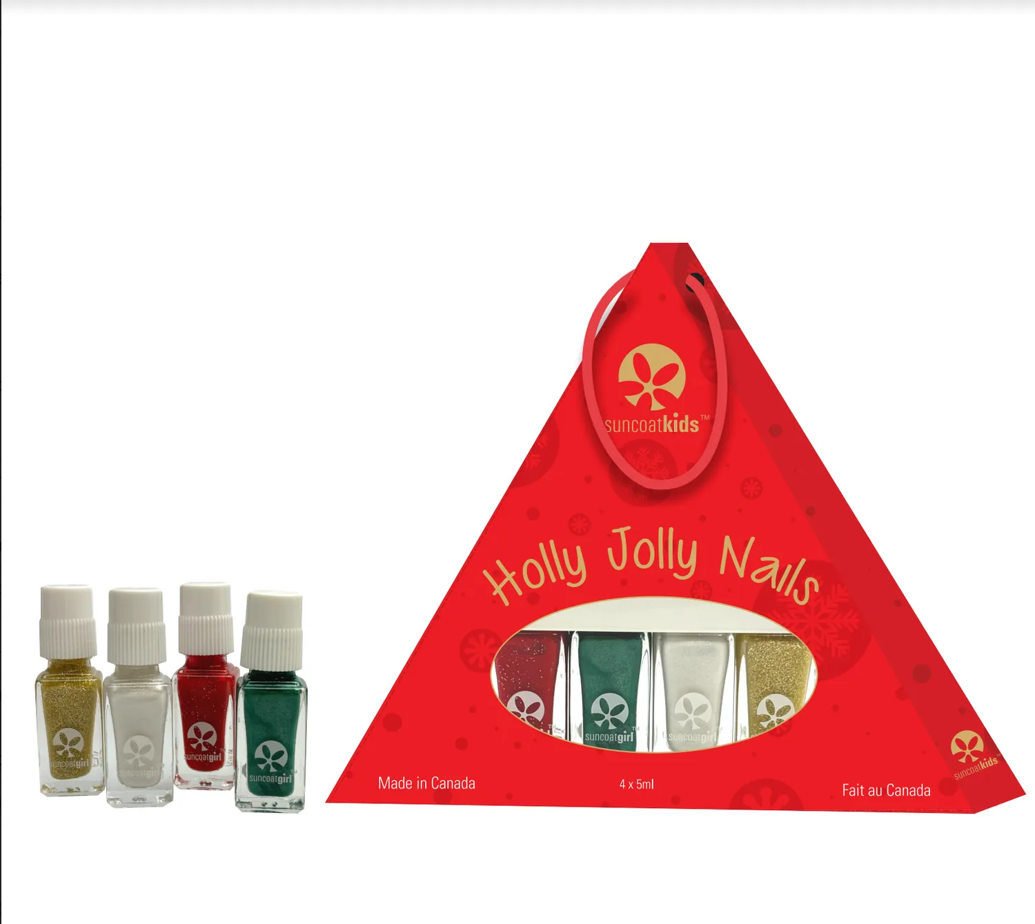Suncoatgirl Pallina Natale set 4 smalti bambini 4x5 ml