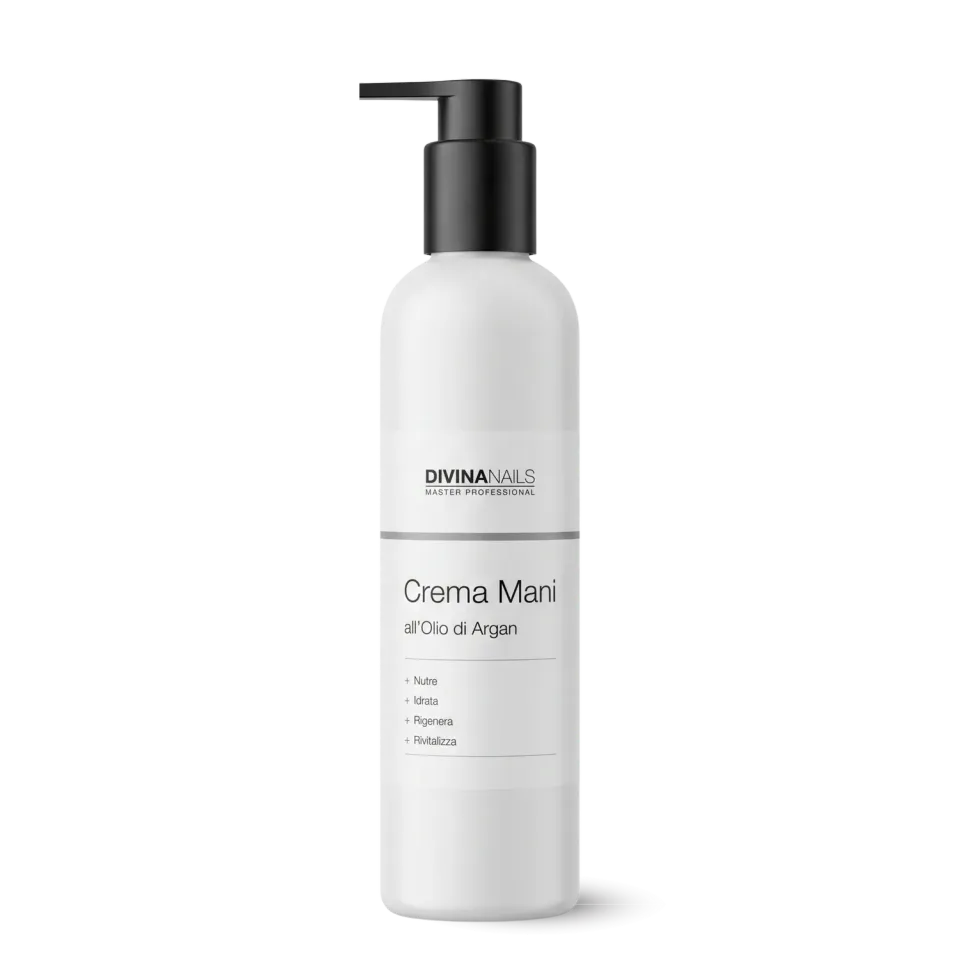 Divina Nails Crema Mani Olio di Argan nutriente mani 300ml