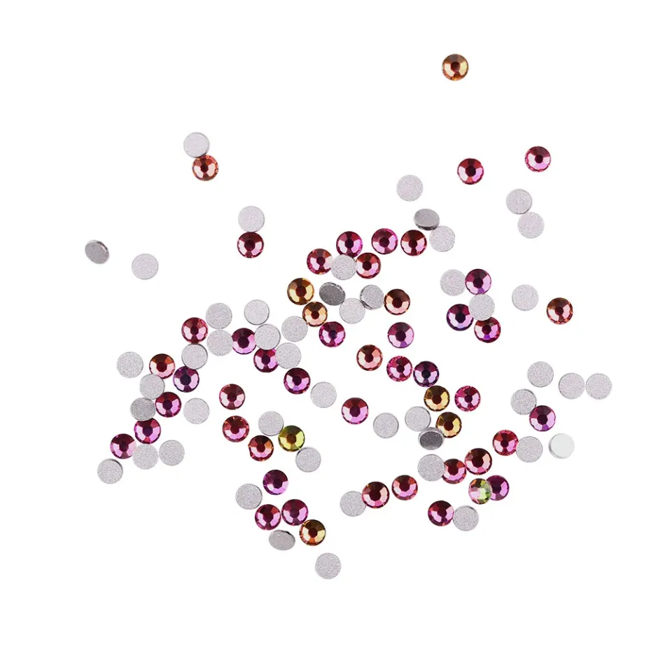Komilfo Rhinestones Rainbow strass unghie misura 5 100 pz