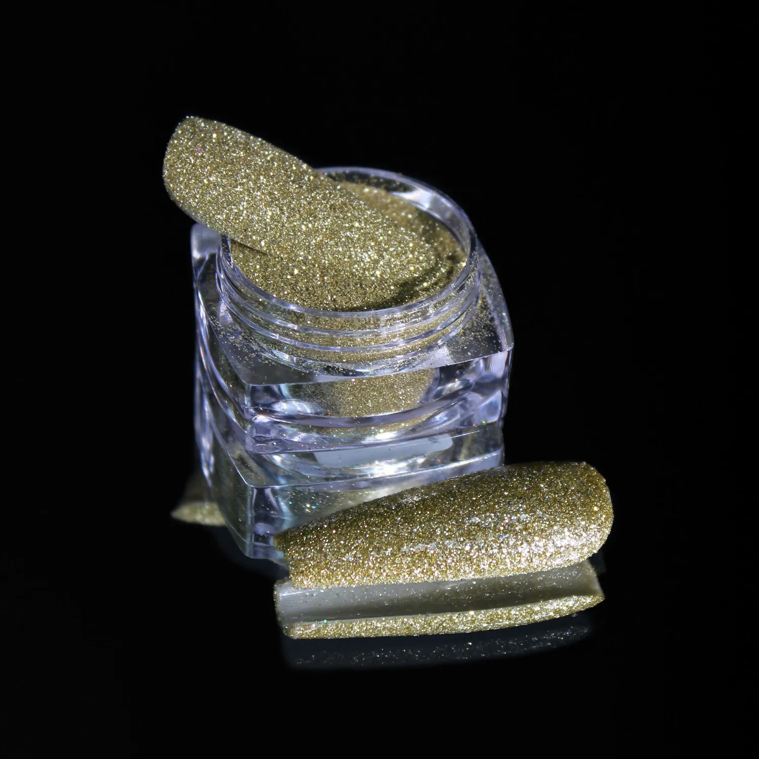 Komilfo Spangles 109 glitter unghie 2,5 g oro chiaro 0,08 mm