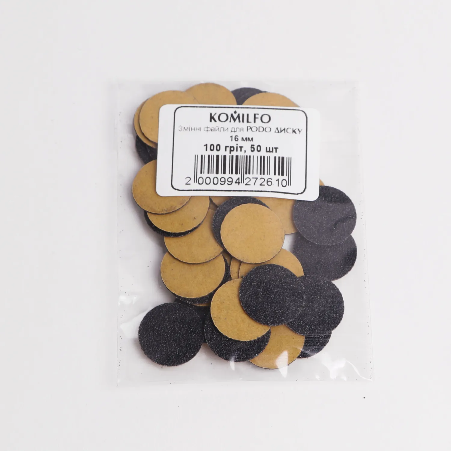 Komilfo lime disco 100 grit 16 mm monouso pedicure